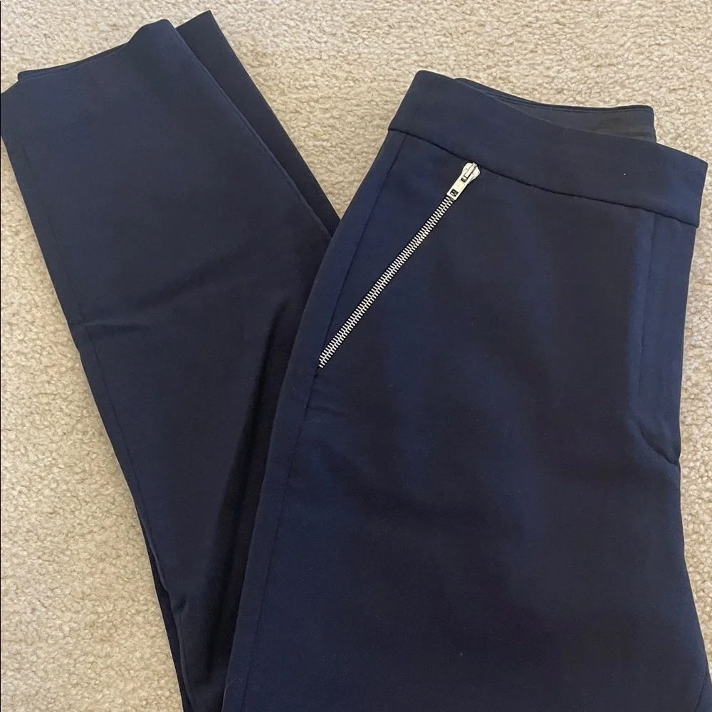 Alexander Wang Women's Navy Pants with Zipper Accent - Picture 7 of 7